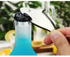 Keychain Beer Bottle Opener,Duty Stainless Flat Bottle Opener (Shark-shaped Bottle Opener)