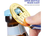 2PCS Gold Medal Shaped Bottle Opener/Beer Openers,Solid Easy to Use Best Bottle Openers