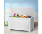 Levede Kids Toy Box Storage Chest Cabinet Container Clothes Organiser White