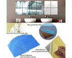 Wall Sticker,18Pcs-Square Mirror Wall Stickers-0.2Mm Thick 15X15Cm-9Pcs18 Pieces Self-Adhesive Mirror Tiles Rounded Corner