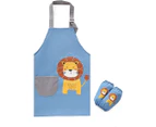 Kids Aprons Waterproof Adjustable Neck Strap Pockets Chef Cooking Baking Painting Party for Kids Girls Gifts