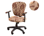 Computer Office Chair Covers,Universal Polyester Stretchable Washable Swivel Chair Covers Only Chair Covers - Style 2