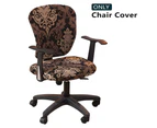 Computer Office Chair Covers,Universal Polyester Stretchable Washable Swivel Chair Covers Only Chair Covers - Style 1