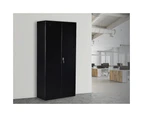 2-Door Shelf Office Filing Storage Locker Cabinet Safe