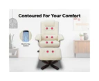 PU Leather Massage Chair Recliner Ottoman Lounge Remote Premium Sofa