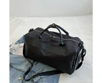 Sports Yoga Fitness Bag Dry And Wet Separation Swimming Bag Travel Storage Bag-Black
