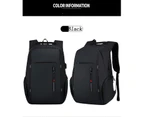 Tool Bag Black Laptop Backpack Waterproof Travel Bag With USB Charging Port 15.6 Inch Computer Business Backpack Ladies Men Casual Hiking Rucksack