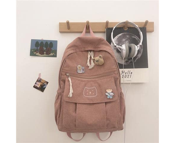 Iguohao Kawaii Backpack With Kawaii Pin And Accessories Cute Kawaii Backpack For School Bag Kawaii Girl Backpack Cute