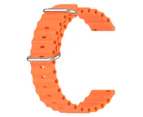 Gotofar Wristwatch Band Adjustable Detachable One-piece Silicone Smart Watch Band for GT Watch - 20mm Orange