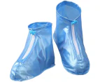 Waterproof and Antiskid Shoe Covers Reusable Easy to wear Rain Shoe Cover-Blue