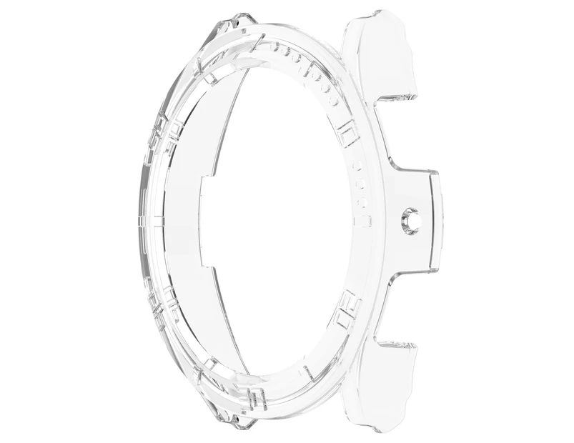 Gotofar Smart Watch Case Half Wrap Scale Ergonomic Design PC Dustproof Watch Protective Case Cover for Samsung Galaxy Watch4 Watch5 - 44mm Clear