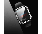 Gotofar Watch Protective Case Leopard Print Anti-scratch PC Smart Watch Tempered Film Screen Protector Shell for iWatch SE/2/3/4/5/6 - C,38mm