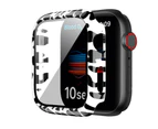 Gotofar Watch Protective Case Leopard Print Anti-scratch PC Smart Watch Tempered Film Screen Protector Shell for iWatch SE/2/3/4/5/6 - B,40mm