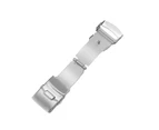 Gotofar Watch Buckle Universal Double Press Stainless Steel Watch Safety Folding Clasp for Watchmaker - 20mm Silver