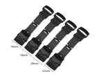 Gotofar Watch Buckle Universal Double Press Stainless Steel Watch Safety Folding Clasp for Watchmaker - 22mm Black