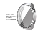 Gotofar Watch Case Anti-scratch Soft TPU Plating Smart Watch Full Protector Cover Shell for Huawei Watch GT 2e - Silver