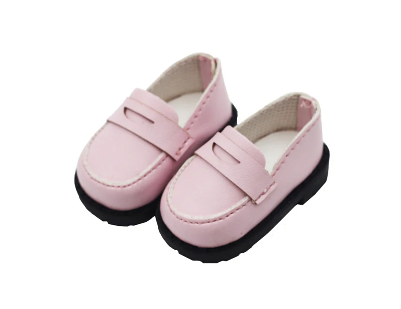 1 Pair Miniature Shoes Height Isometric Restoration Wearable Breathable Dress Up 20cm Mini Boot Doll Princess Shoes for Play House-Pink
