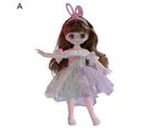 Girl Toy Doll Anime Cartoon Ball Jointed Doll Toy Small Soft Princess Dolls with Clothes for Kids Girl Birthday Gift- 23cm,A