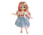 Girl Toy Doll Anime Cartoon Ball Jointed Doll Toy Small Soft Princess Dolls with Clothes for Kids Girl Birthday Gift- 23cm,Q