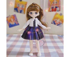 Girl Toy Doll Anime Cartoon Ball Jointed Doll Toy Small Soft Princess Dolls with Clothes for Kids Girl Birthday Gift- 23cm,S