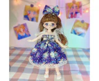 Girl Toy Doll Anime Cartoon Ball Jointed Doll Toy Small Soft Princess Dolls with Clothes for Kids Girl Birthday Gift- 23cm,U