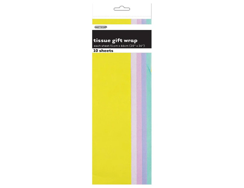 10 Tissue Sheets - Pastel Ast