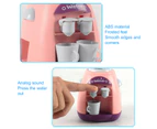 Water Dispenser Toy Easily Press Role Playing Cute Educational Water Drinking Fountain Toy for Kids-Pink
