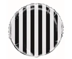 stripes Midnight Black 45cm  Foil Balloons - Packaged