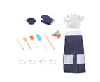 Cooking Toy Set Exercise Social Skills High Simulation Kitchen Toy Rolling Pin Egg Beater Cooking Toy Set for Girl- 1 Set
