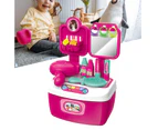 Simulation Children Pretend Play Role Play House Toy Kitchen Make Up Doctor Set-Pink