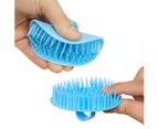4Pack Hair Scalp Exfoliator Brush Dandruff Cleaning Brush, Flexible Scalp Massager Brush, Shower Scalp Shampoo Brush for Home, Office, Travel and Pets