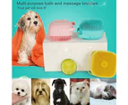 3 Pack Silicone Exfoliating Brushes, Soft Body Exfoliator, Bath Loofah for Babies, Kids, Women, Men and Pets, 3 Colors