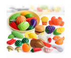 Children Simulation Fruit Hamburger Food Models Cutting Pretend Play Toy Gift- Fruit#