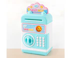 Realistic Mini ATM Piggy Bank Save Box Coin Cash Model Children Pretend Play Toy-Pink