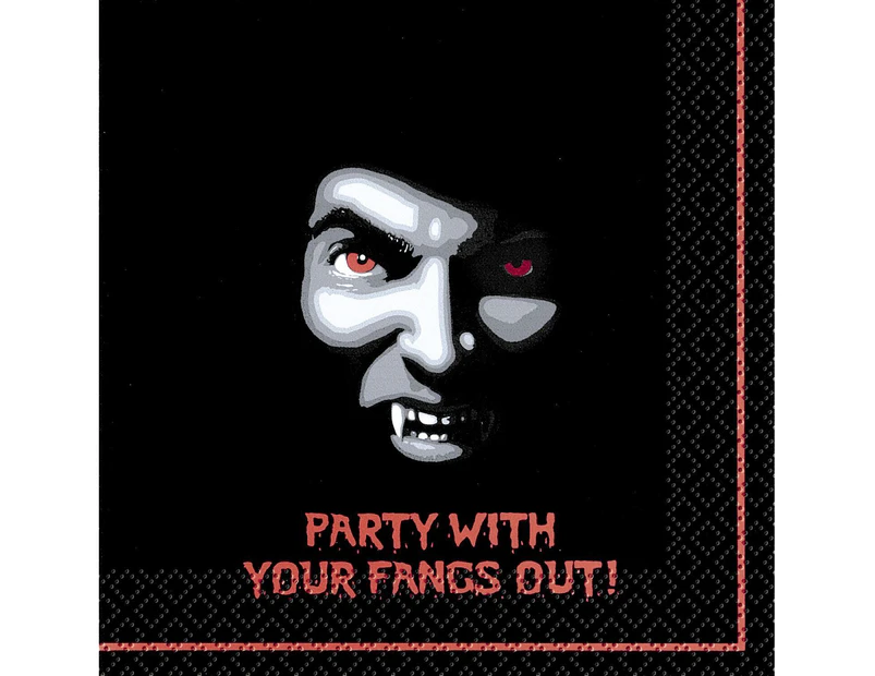 Vampire Beverage Napkins 2ply 24 Pack