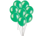 30cm Green Metallic Balloons 100 Pack