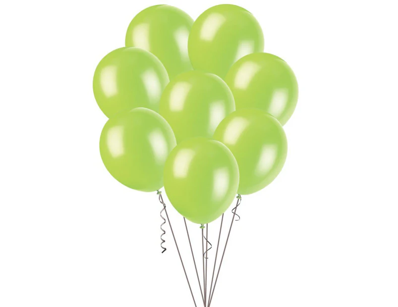 30cm Lime Green Decorator Balloons 100 Pack