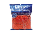 30cm Orange Decorator Balloons 100 Pack