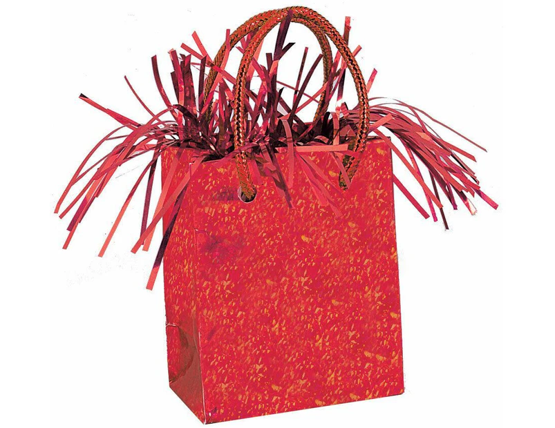 Gift bag Balloon Weight Prismatic Red