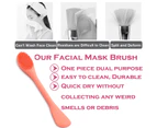 Silicone Face Mask Brush Flexible Facial Mud Mask Applicator Massage Brush Face Mask Spatula
