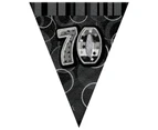 Glitz Black Flag Banner - 70