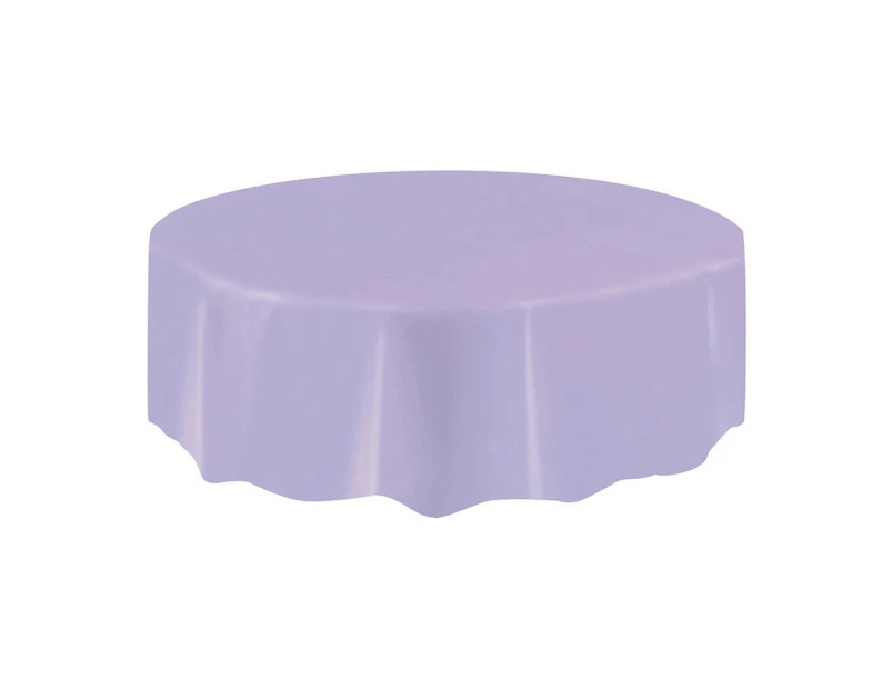 Lavender Plastic Tablecover Round