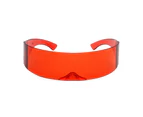 1 Pair Party Glasses Fashionable Anti-deformed Future Science Technology Sense Sunglasses for Gift-Red