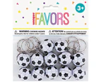 12 Soccer Ball Keyrings