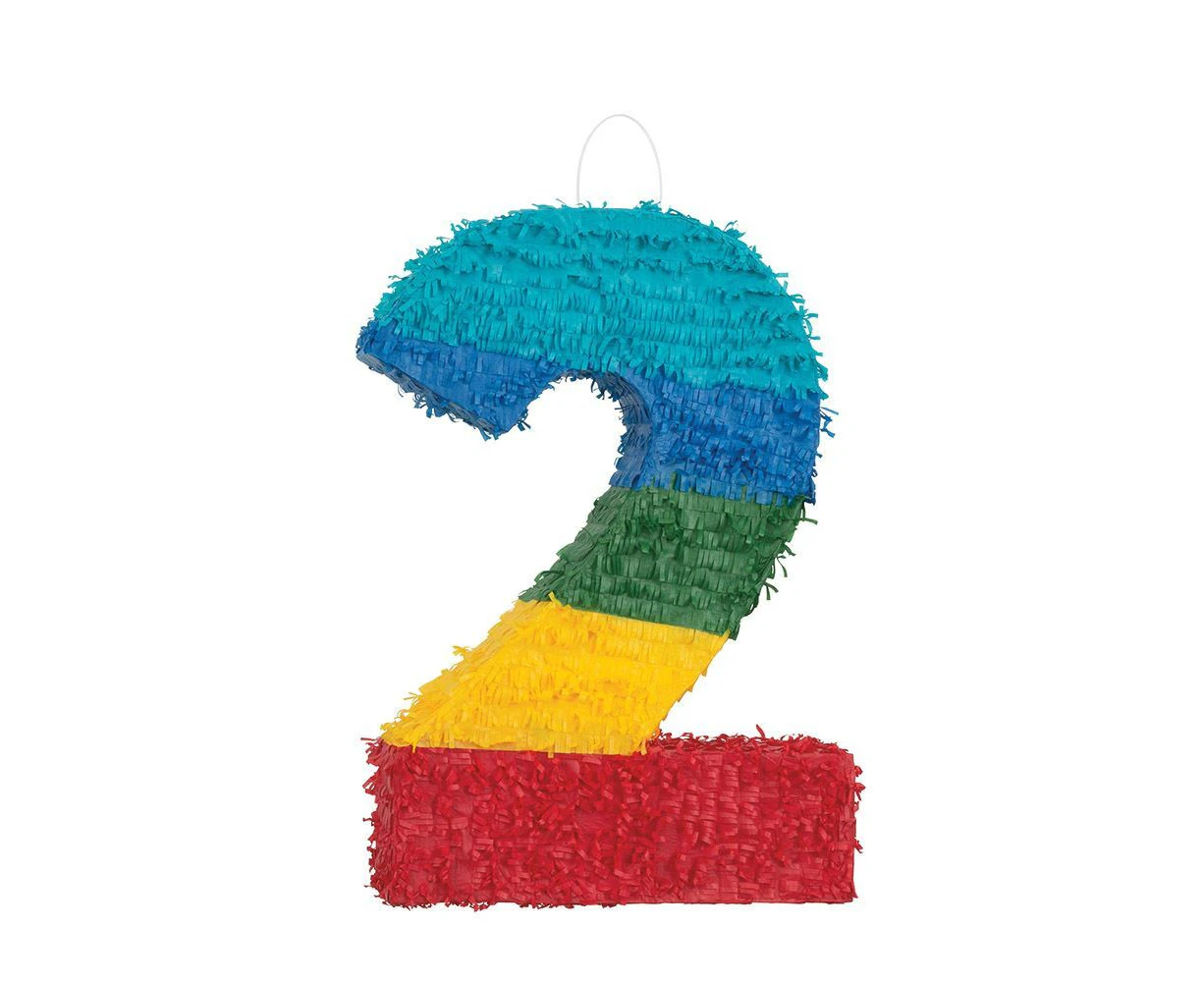 Rainbow Stripe Number 2 Pinata