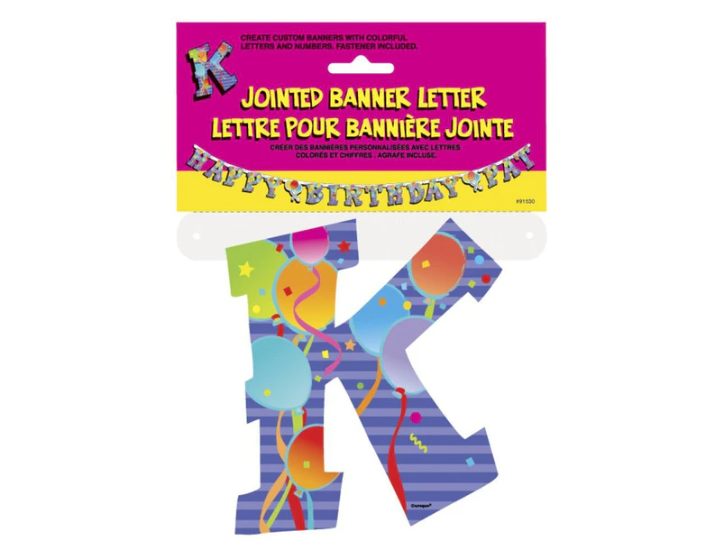 Jointed Banner Letter K