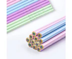 12-Pack Eco-friendly Wood & Plastic Free Rainbow Recycled Paper HB Pencils for School and Office Supplies