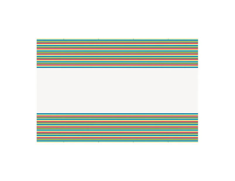 Peppy Birthday Stripes Printed Tablecover 137cm X 213cm