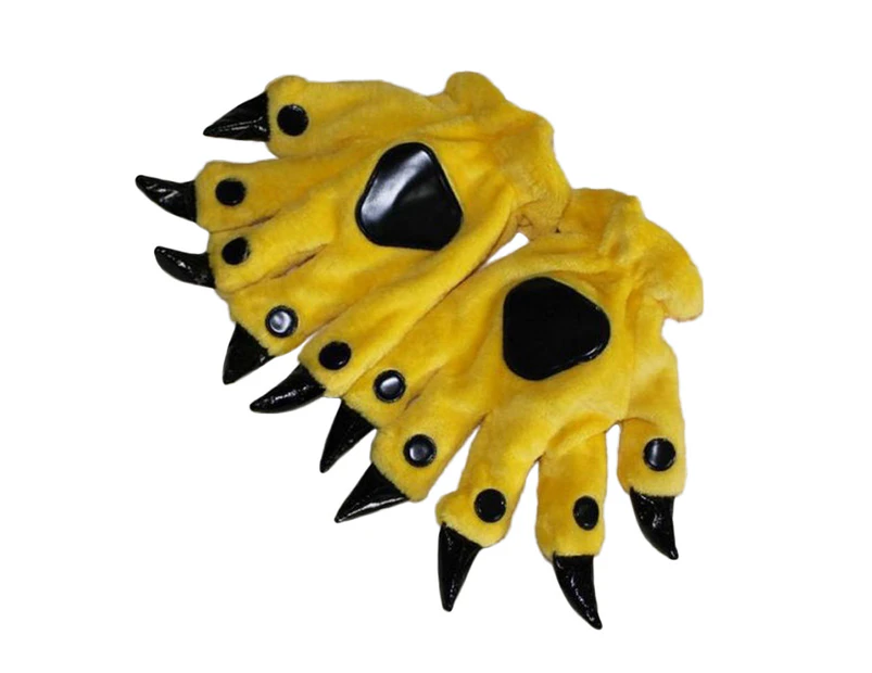 Unisex Halloween Animal Cartoon Paw Gloves Plush Keep Warm Claws Stitch Dinosaur Bear Cosplay Winter Warm Gloves Mujer #T1P