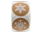 500pcs/roll Kraft stickers Christmas Gift Decoration Sticker for Package Stationery stickers festival decorations Seal Labels